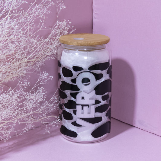 VASO CON TAPA DE BAMBÚ